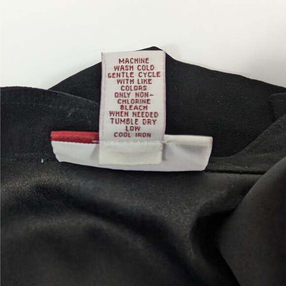 JM Collection Womens Size 14 Black Dress Jacket Long Sleeve Zipper Shoulder Pads - Picture 6 of 8